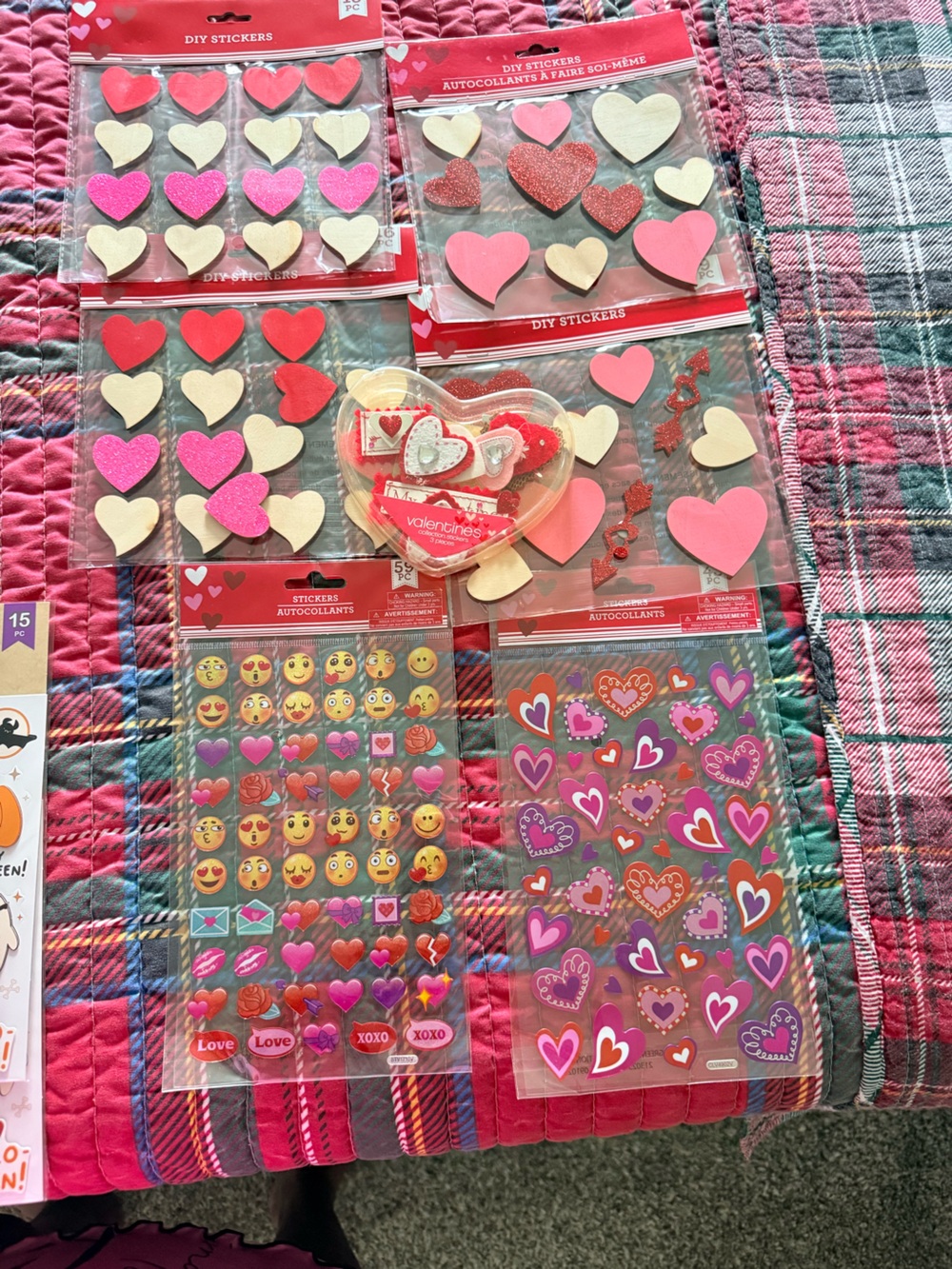✨Craft bundle.Valentine's Heart Stickers Pack - Pink & Red -